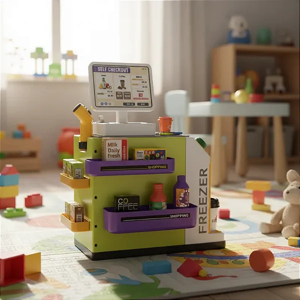 Brincando De Supermercado Xalingo 61 Peças Com Luz E Som
