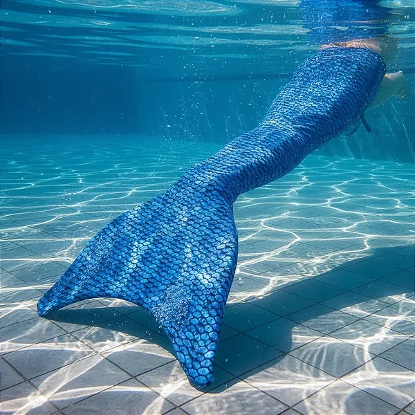 Cauda Sereia Completa Super Conforto Menina Peixe Calda Nada Manu