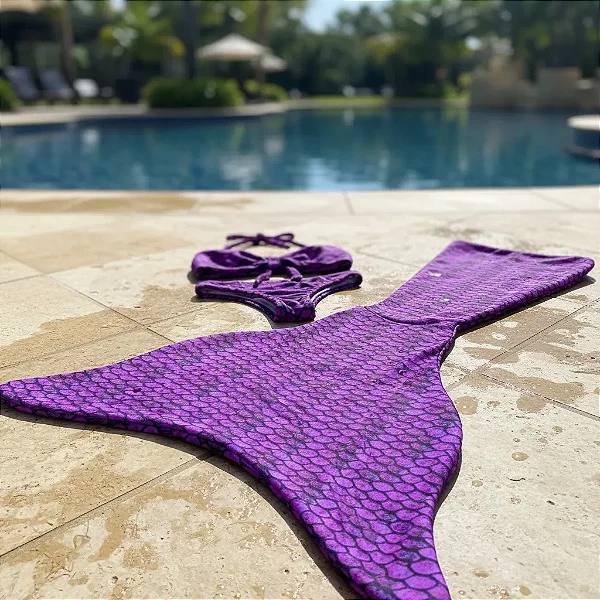 Cauda De Sereia Nadadeira Completa Confortável Carol