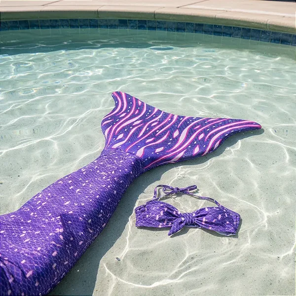 Cauda De Sereia Nadadeira Calda Sapatinho Neoprene Sofia