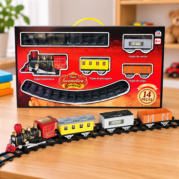 Super Locomotiva Expresso Elétrico Ferrorama Braskit