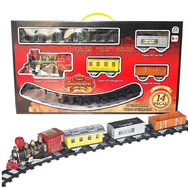 Super Locomotiva Expresso Elétrico Ferrorama Braskit