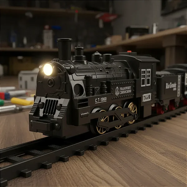 Ferrorama Locomotiva Classica Spray Fumaça Efeito Sonoro