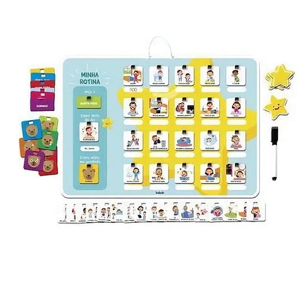 Quadro Educativo Minha Rotina Atividades Infantil Didático Educativo