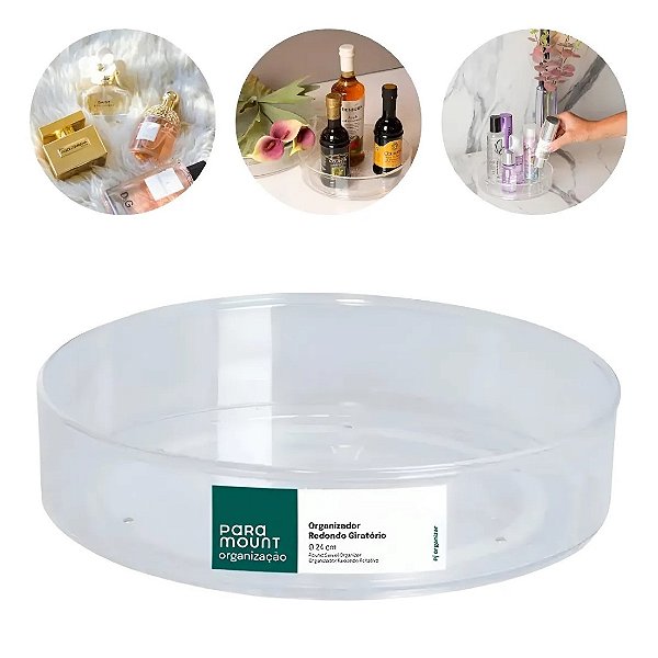 Organizador Giratório Multiuso Maquiagem Tempero 34cm