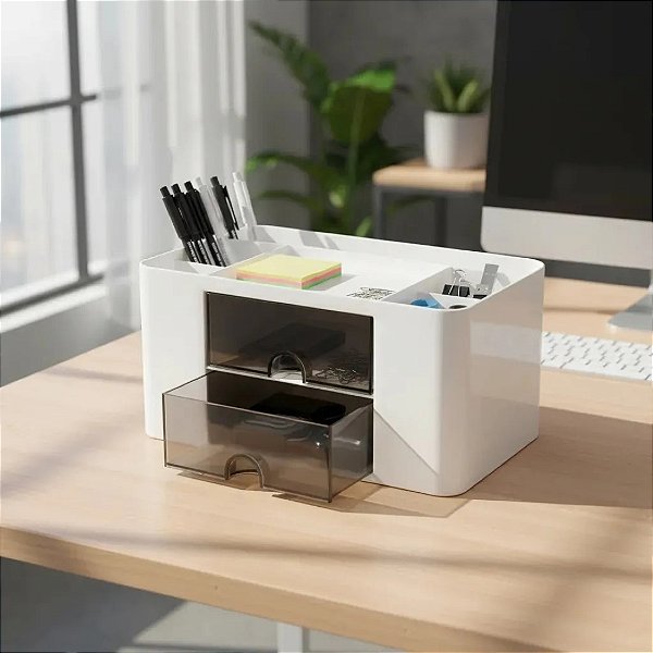 Organizador De Mesa Para Maquiagem Ou Escritório Porta Treco