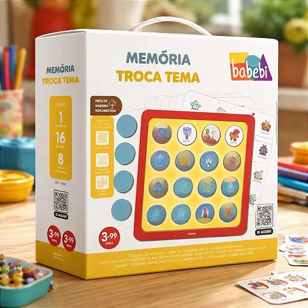 Jogo Da Memória Troca Tema Tabuleiro Primeira Infância