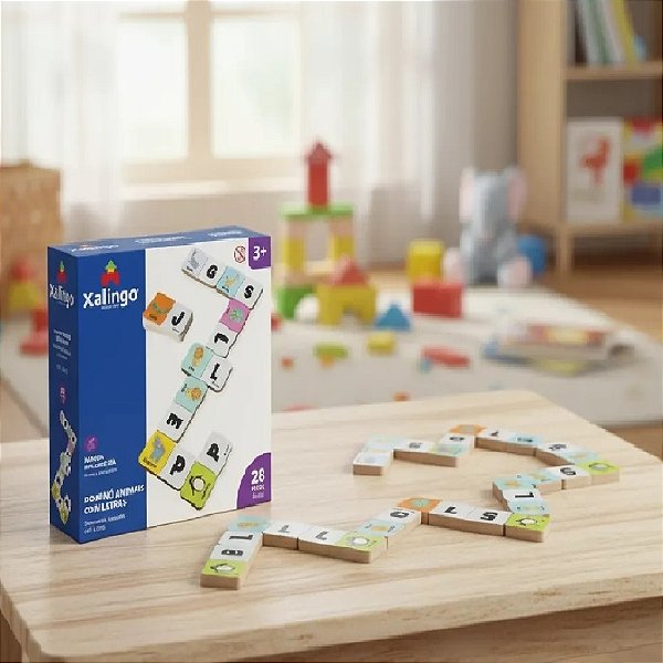 Dominó Animais Com Letras Jogo Educativo Infantil