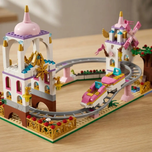 Brinquedo Blocos De Montar Montanha-russa Infantil