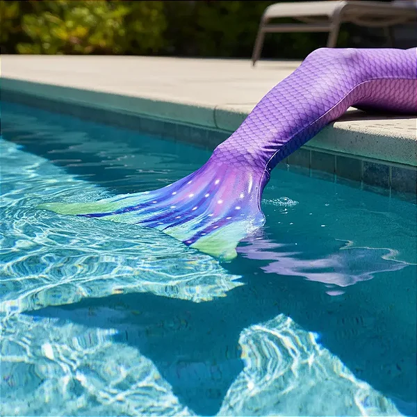 Cauda Sereia Completa Super Confortável Nadar Nadadeira Lily