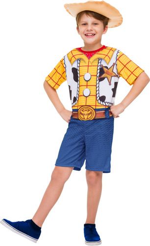 Fantasia Woody Curta Cowboy Toy Story 3 Com Infantil Chapeu