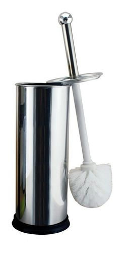 Escova De Limpar Vaso Sanitário Suporte Aço Inox Sanitária