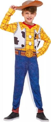 Fantasia Woody Longa Cowboy Toy Story 3 Com Chapeu Infantil