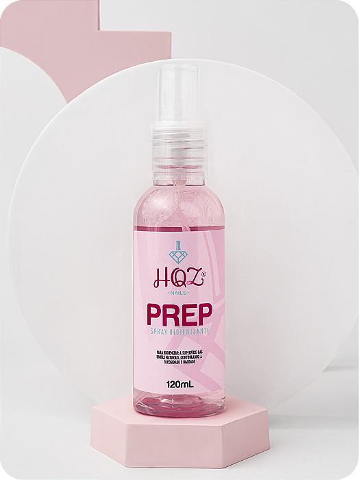 prep higienizador spray 120ml HQZ Nails-  com extrato de melaluca