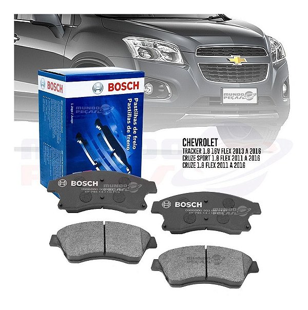 Kit Pastilha Freio Gm Cruze Tracker Lt Ltz Dianteira Bosch