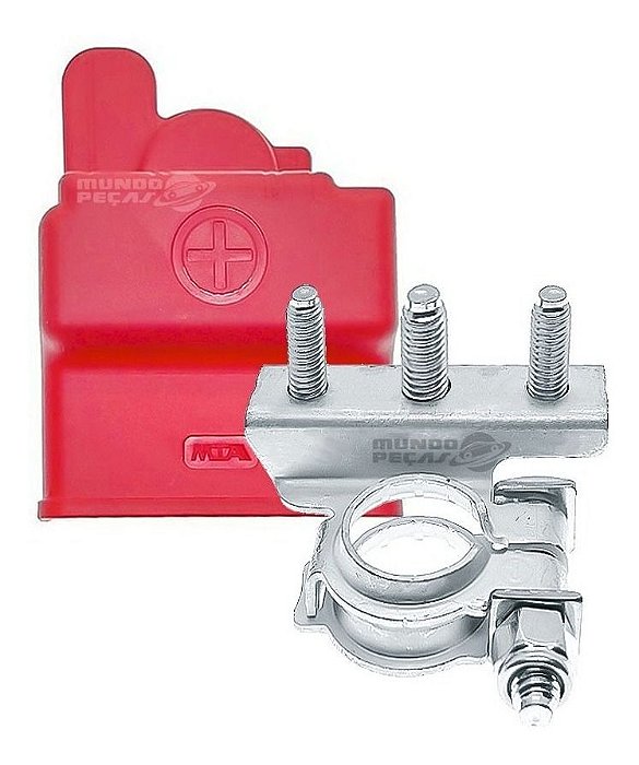 Kit Terminal De Bateria Fiat Positivo C/ Capa Original Mta