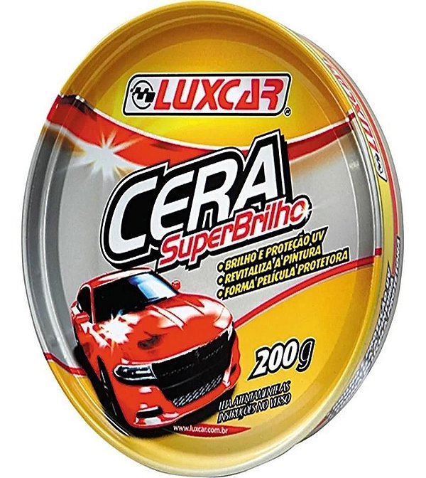 Cera Pasta Superbrilho 200g Luxcar Carnaúba