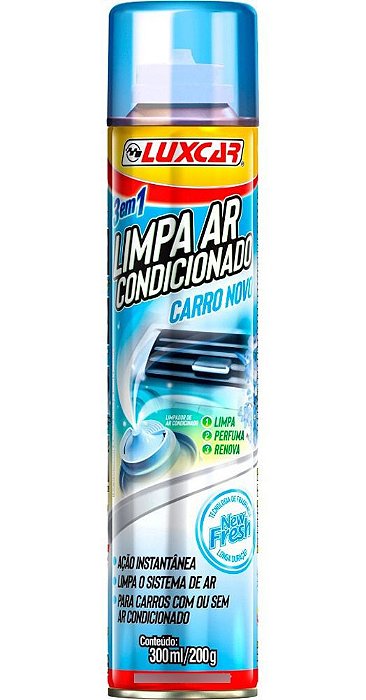Limpa Ar Condicionado Luxcar Carro Novo 300 Ml
