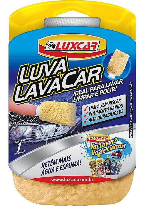 Luva Para Lavar Carro Automotiva Luxcar Limpa Sem Riscar