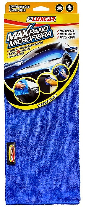 Pano Microfibra Maxpano 40x60 Luxcar Absorve 8x Mais Água