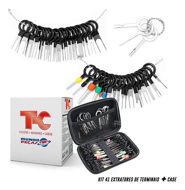Removedor Extrator De Terminais Conectores 41 Chaves