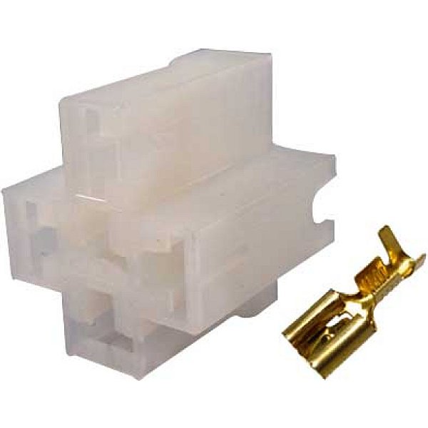 Kit 500 Tomadas Chicote Soquete Conector Plug Porta Relê