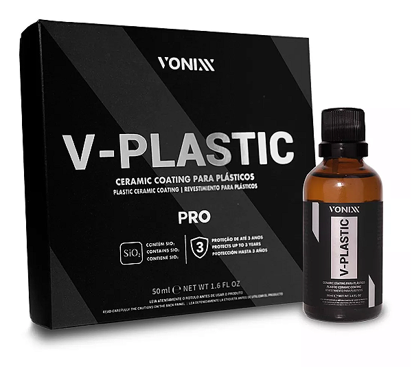 V-plastic Pro 50ml Vonixx Vitrificação Plásticos Automotivo
