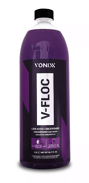 Shampoo Automotivo Neutro Concentrado V-floc Vonixx 1,5l