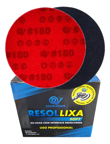 Lixa Polimento De Vidro Resollixa Soft Resolvidro 6  #180