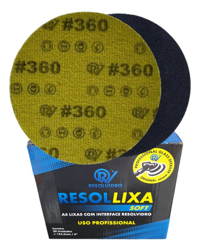 Lixa Polimento De Vidro Resollixa Soft Resolvidro 6  #360