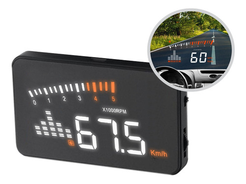 Velocímetro Digital Hud Projetor Carro Vidro Parabrisa Obd2