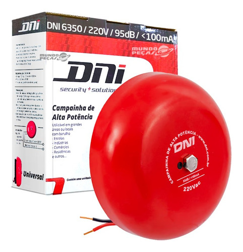 Campainha Para Escola Tipo Gongo 220v - Dni 6350