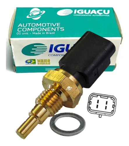 Sensor Temperatura Água Brava Doblo Palio Siena Marea 1.6 16