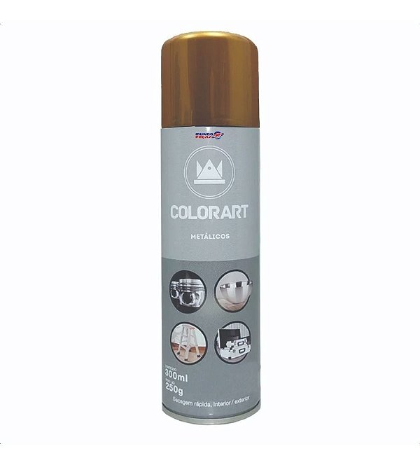 Tinta Spray Colorart Metálicos Ouro Velho