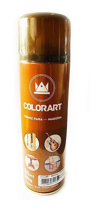 Spray Verniz Tabaco Para Madeira Colorart 300ml