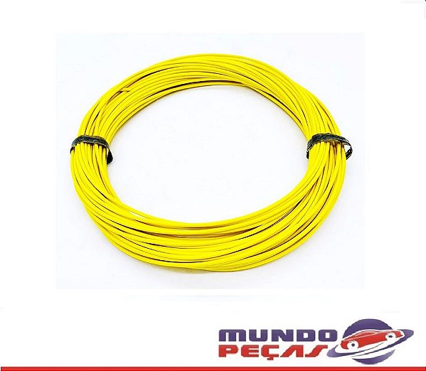 Fio Cabinho Flexível Cobre 1,00mm Amarelo TC Cabos