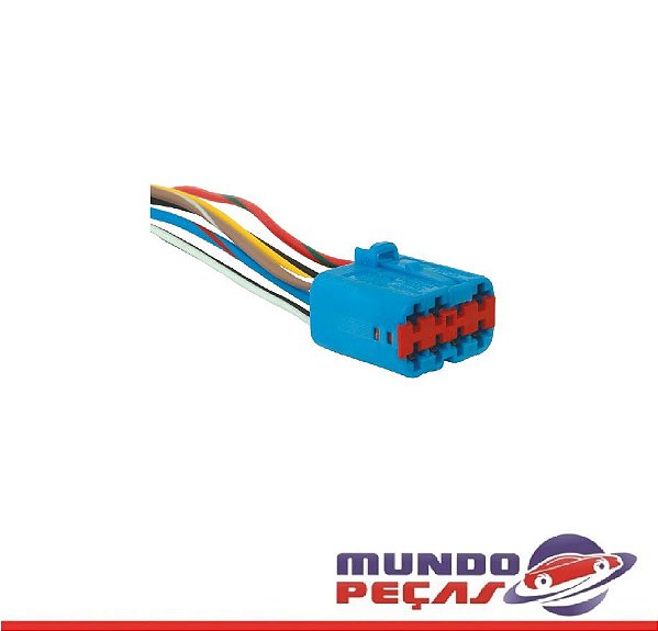 Chicote Instalação Chave do Vidro Elétrico Fiesta Ka Courier - 7 Vias - Fêmea - Uni