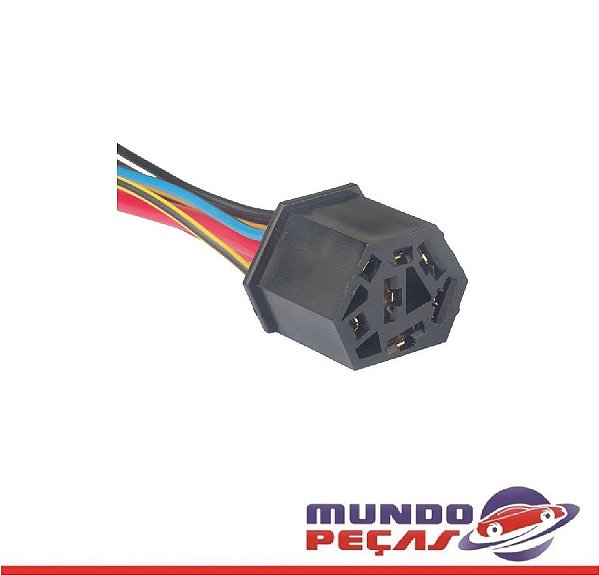 Chicote do Comutador de Ignição Linha Vw - 7 Vias - Fêmea - Uni