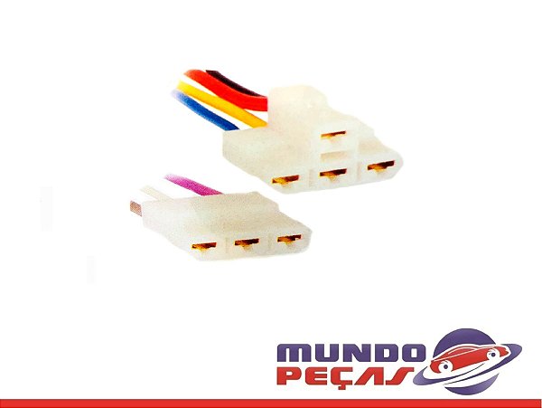 Chicote do Comutador de Ignição Linha Fiat - 7 Vias - Fêmea - Uni