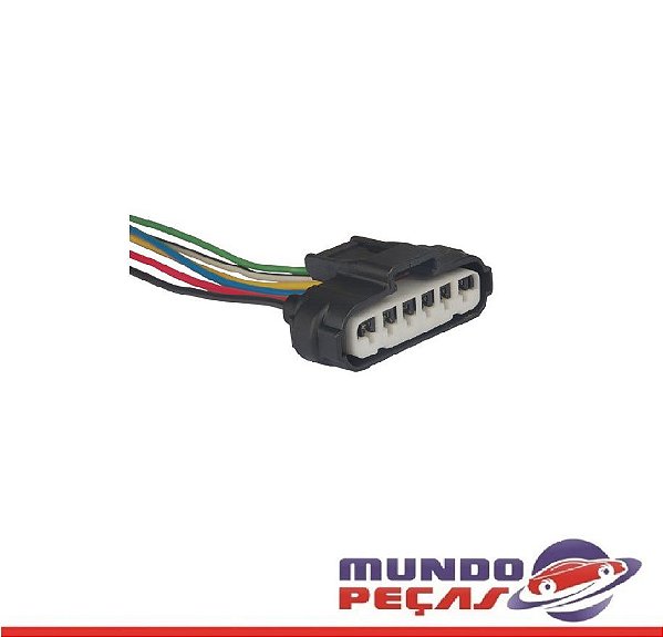 Chicote da Injeção Eletrônica - 6 Vias - Fêmea - Uni