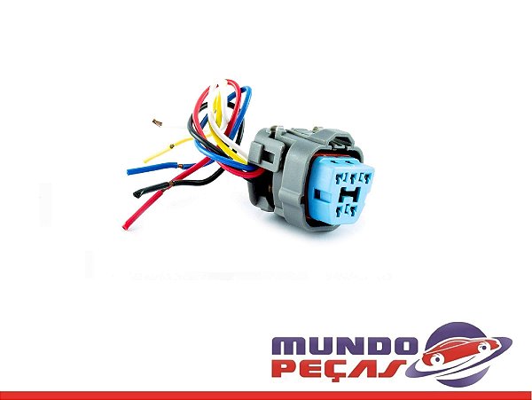 Chicote da Flange do Honda Fit - 5 Vias - Fêmea - Uni