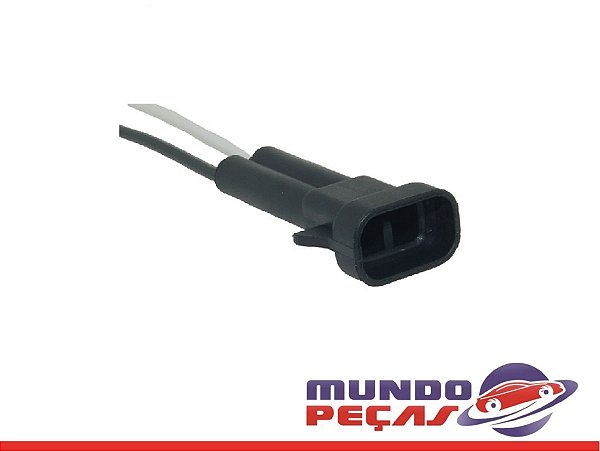 Chicote do Bico Injetor Corsa Celta Trava Lateral - 2 Vias - Macho