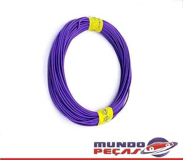 Fio Cabinho Flexível Cobre 1,50mm Lilas TC Cabos