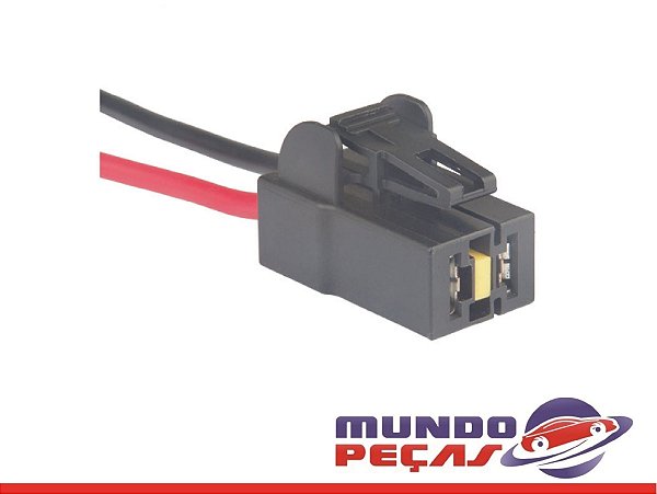 Chicote do Eletroventilador Caminhões Ônibus Vw - 2 Vias - Fêmea