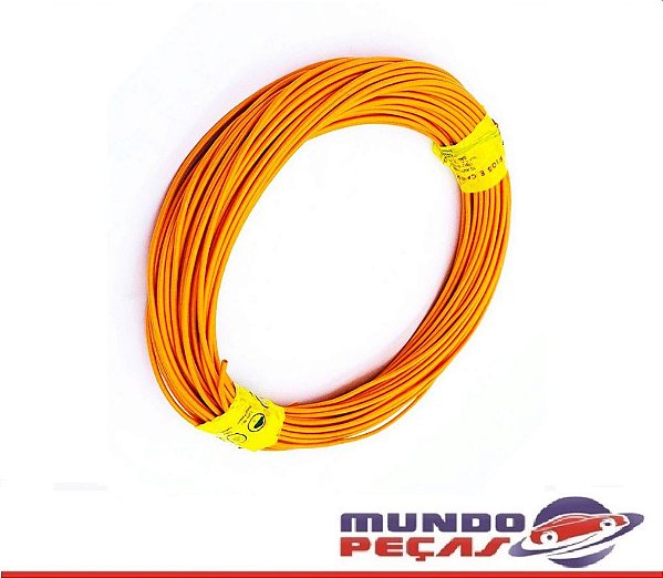 Fio Cabinho Flexível Cobre 2,50mm Laranja Tc Cabos