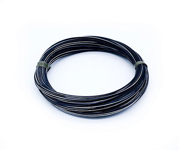 Fio Cabinho Flexível Listrado Preto/Branco 1,00mm Cobre TC CABOS