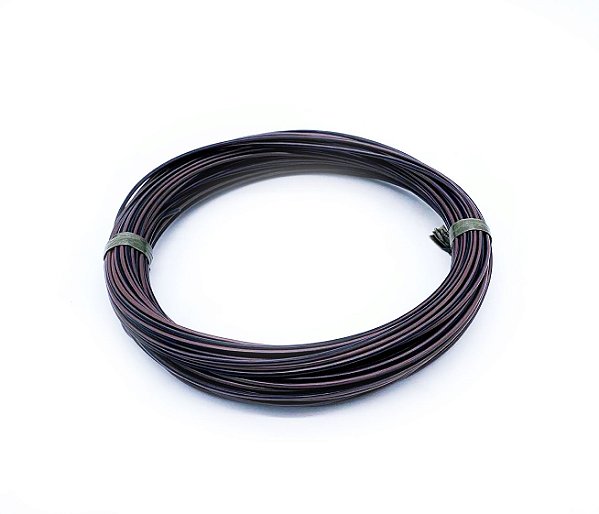 Fio Cabinho Flexível Listrado Marrom/Preto 1,50mm Cobre TC CABOS