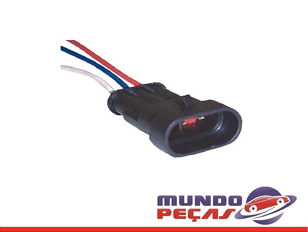 Chicote Retrovisor Vw - 3 Vias - Macho