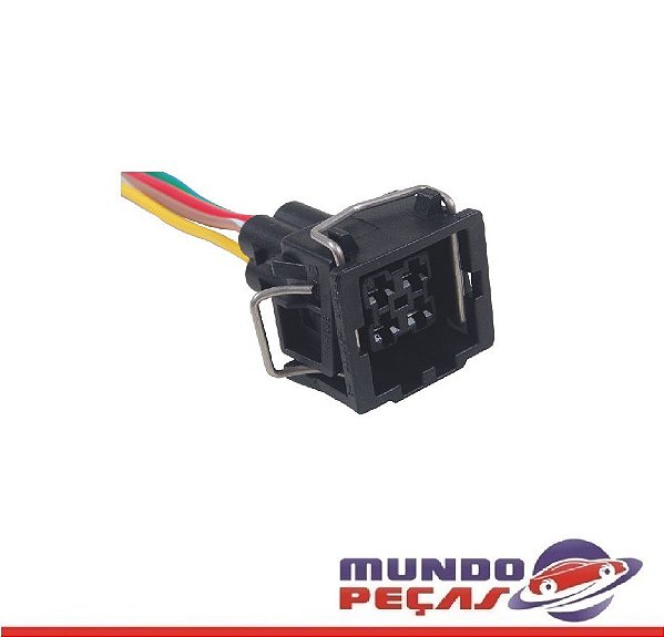 Chicote do Sensor de Temp. da Água Parati/ Gol Saveiro Golf Mi Seat Ibiza Cordoba - 4 Vias - Fêmea - Uni