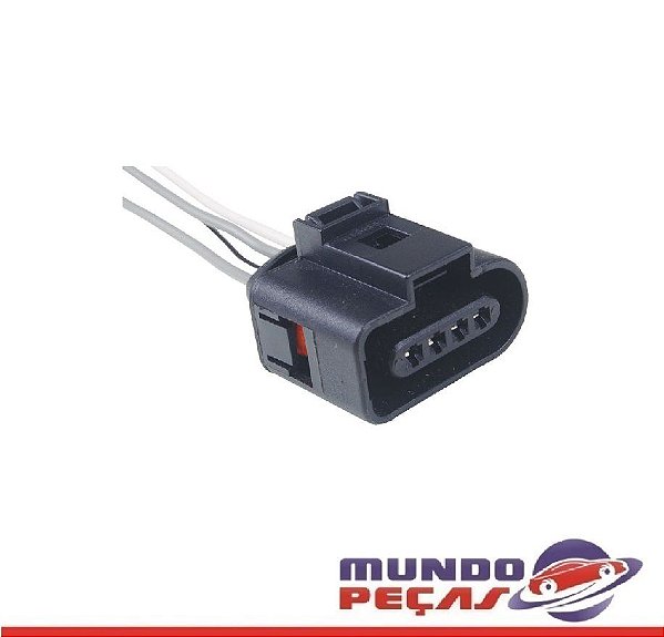 Chicote Sensor Map Vw Up Sensor da Temperatura do Ar Gol G Iii Gol G Iv - 4 Vias - Fêmea - Uni